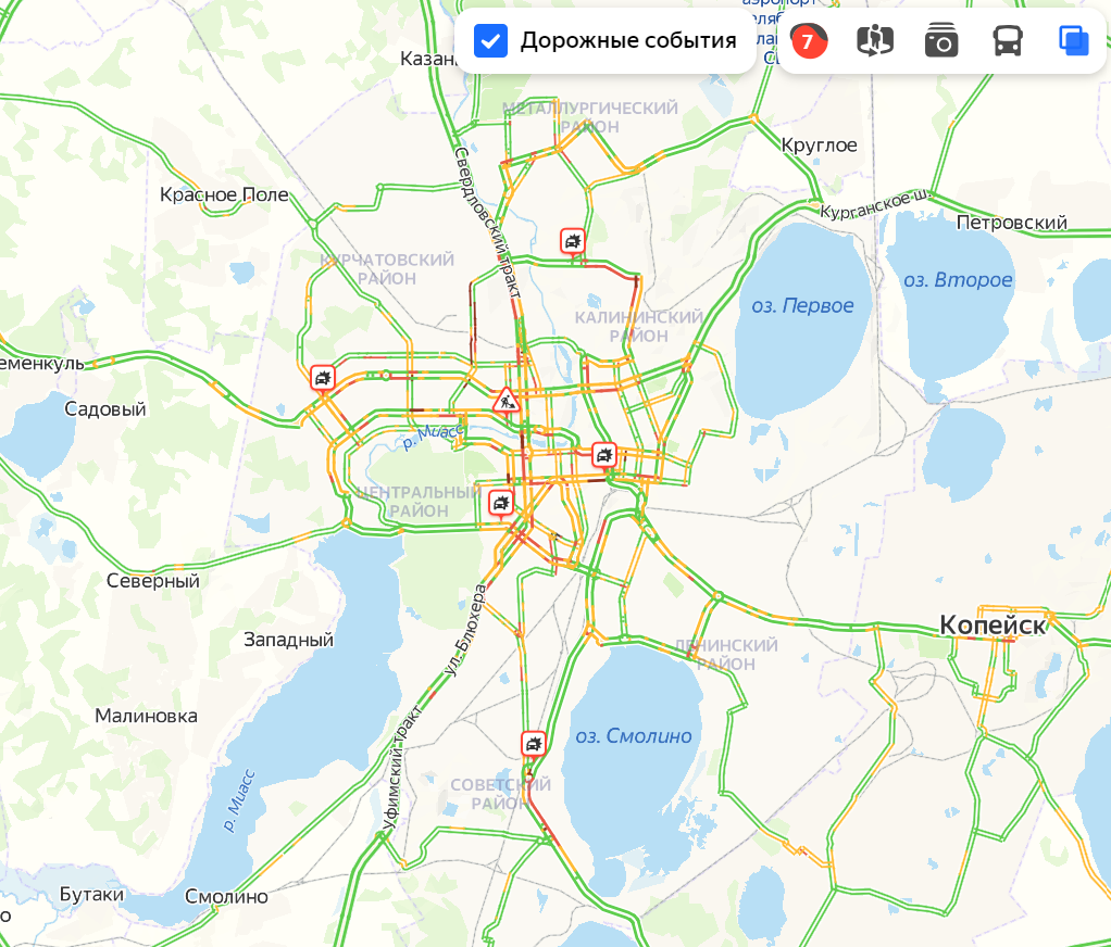 Фото: скрин Яндекс.Пробки.