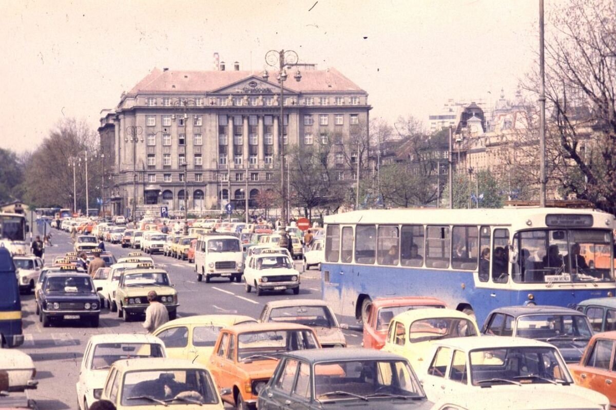 Город в Загреб (Югославия). 