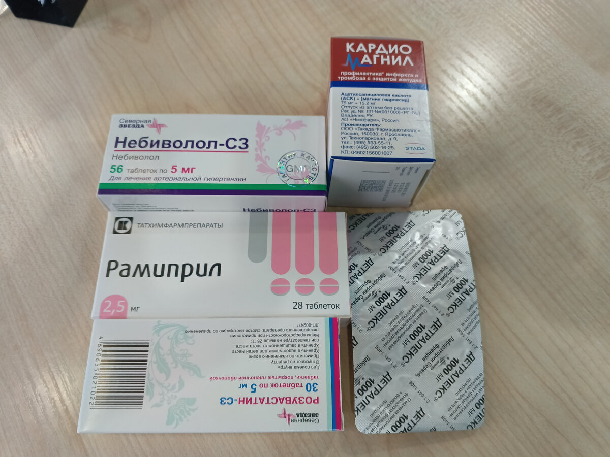 Это то, что мне выписал кардиолог. Вместо того, чтоб отпустить меня домой хотя бы в отпуск , МО РФ в лице командования 87полка в стране чудес ДНР теперь нагрузит на меня не 50 кг, а целых сто,надо же бабло, потраченное мной на лекарства "отбивать" :)