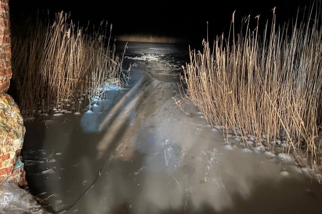    Место гибели детей.