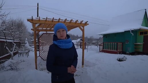 Видео привет с 6 соток на кануне Рождества 2021. На даче тихо и светло, а в сердце радость и тепло