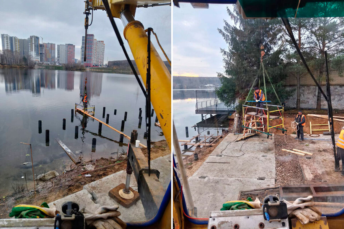 Закрутка винтовых свай 