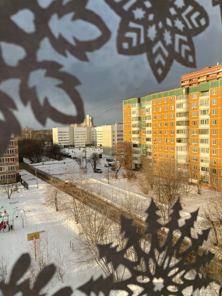 Красота за окном и на окне