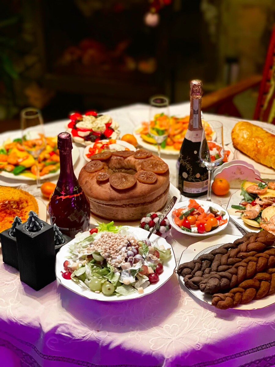 Наш новогодний стол 31 декабря 2023 года