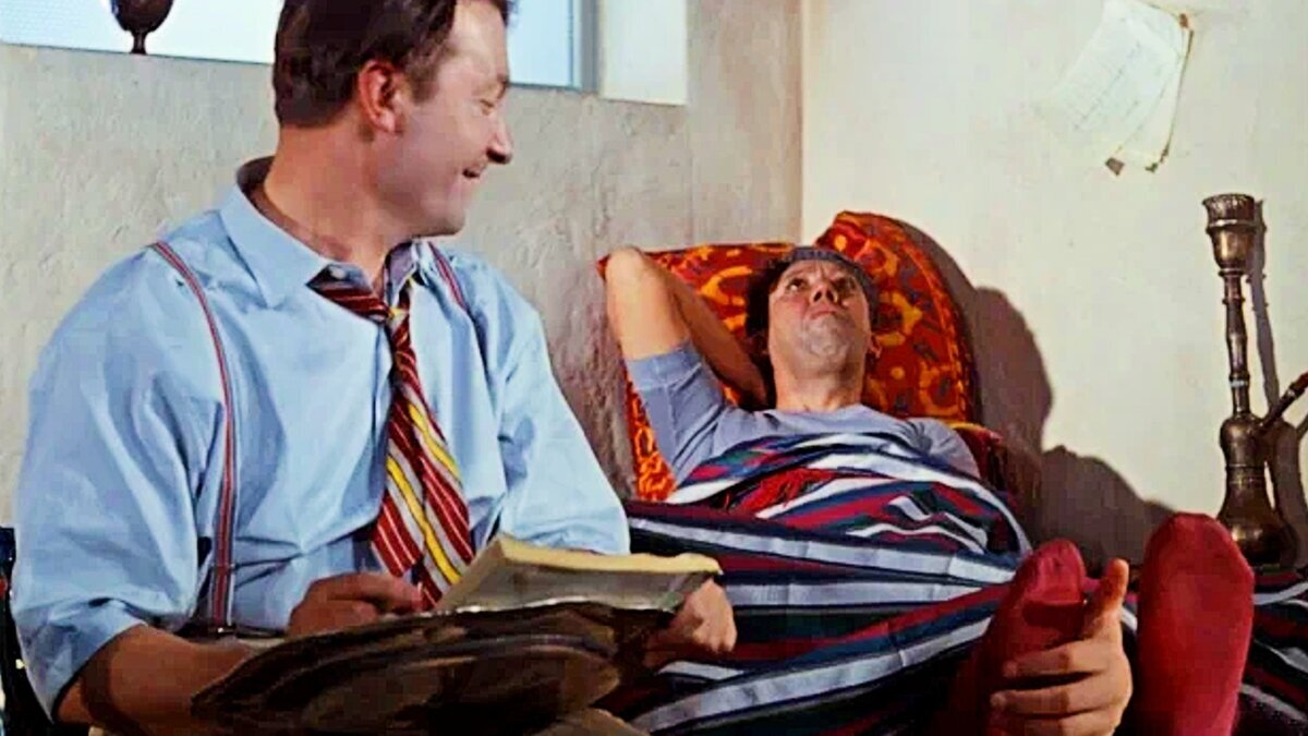 Кадр из советской комедии  Гайдая «Кавказская пленница…»