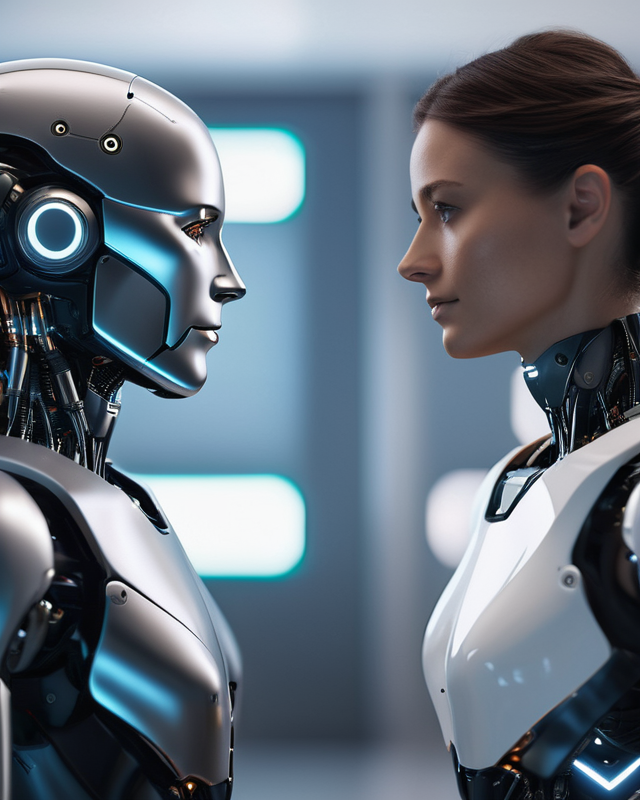 ChatGPT: Беседа робота с человеком (сгенерировано нейросетью)