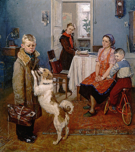 Ф.П. Решетников "Опять двойка" 1952г.
