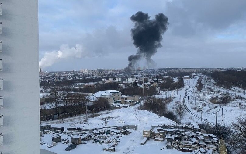    Последствия прилёта дронов в Орле