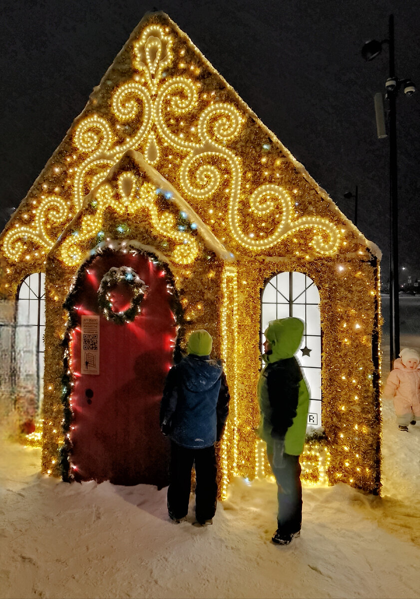 Вадя и Паша пришли к Деду Морозу. А он их в дом не пустил. Вообще никого не пустил. Наверное, одиночество любит