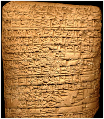 Шумерская   глиняная табличка с рецептом пива