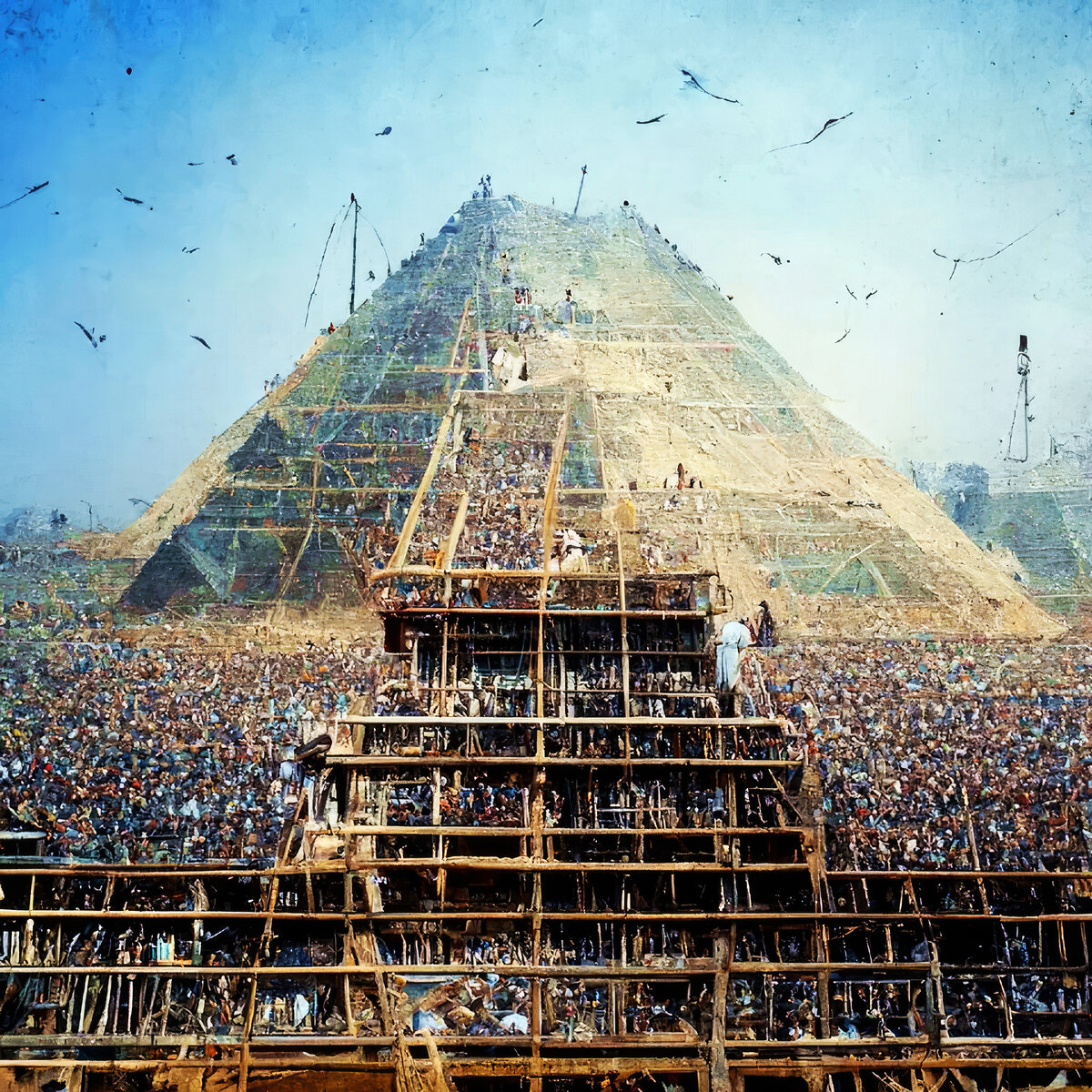 © TRAVEL 24 PRO | Визуализация строительства пирамид Египта с помощью ИИ