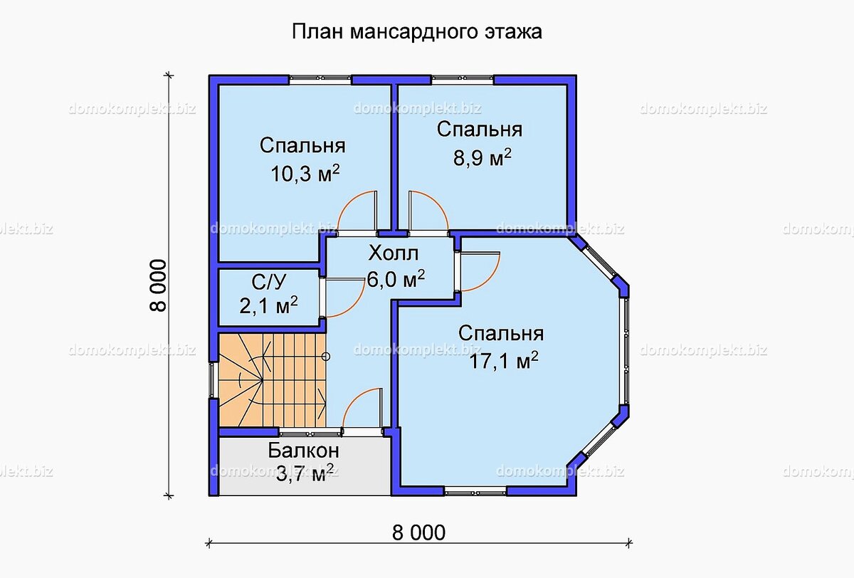 Проект «Кристалл»: мансардный дом из СИП-панелей | Завод Домов 77 | Дзен