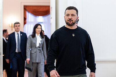 ПОКА ДЕПУТАТЫ РЕШАЮТ СУДЬБЫ УКРАИНЦЕВ, ЗЕЛЕНСКИЙ КАТАЕТСЯ ПО ЕВРОПЕ. ФОТО: IMAGO/PAULIUS PELECKIS/GLOBALLOOKPRESS