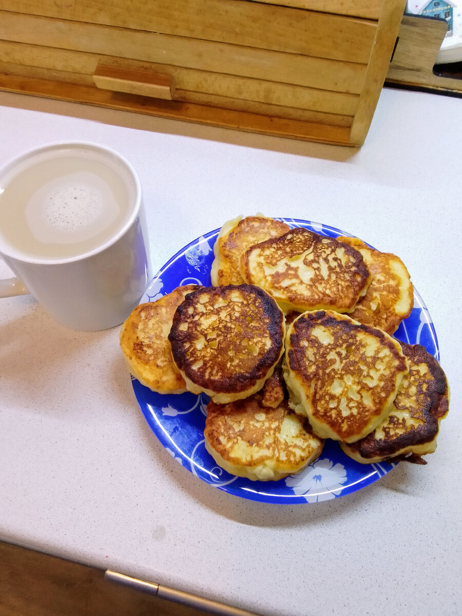 Сырники с цикорием. Фото автора