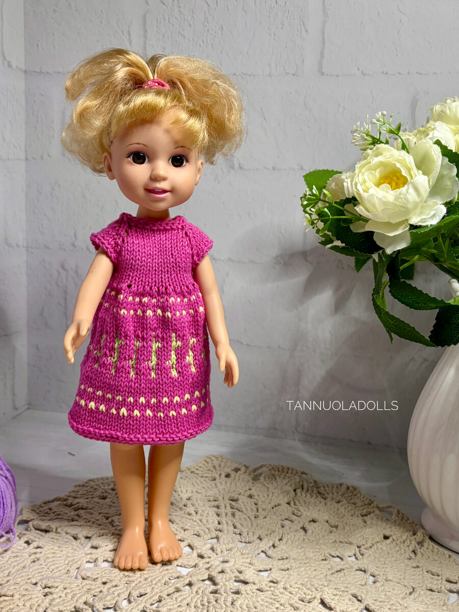 Весеннее платье на куклу Паола Рейна