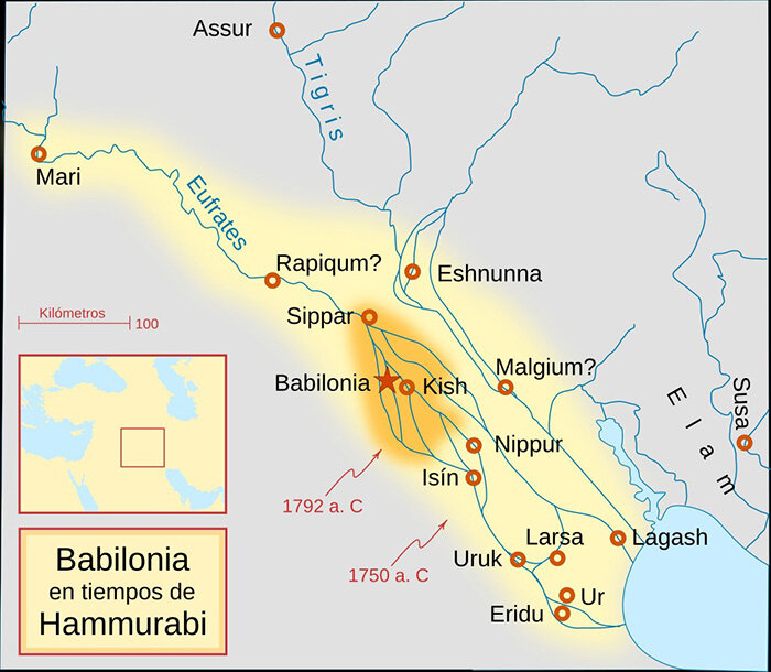  Эриду на карте. / Фото: Wikimedia Commons