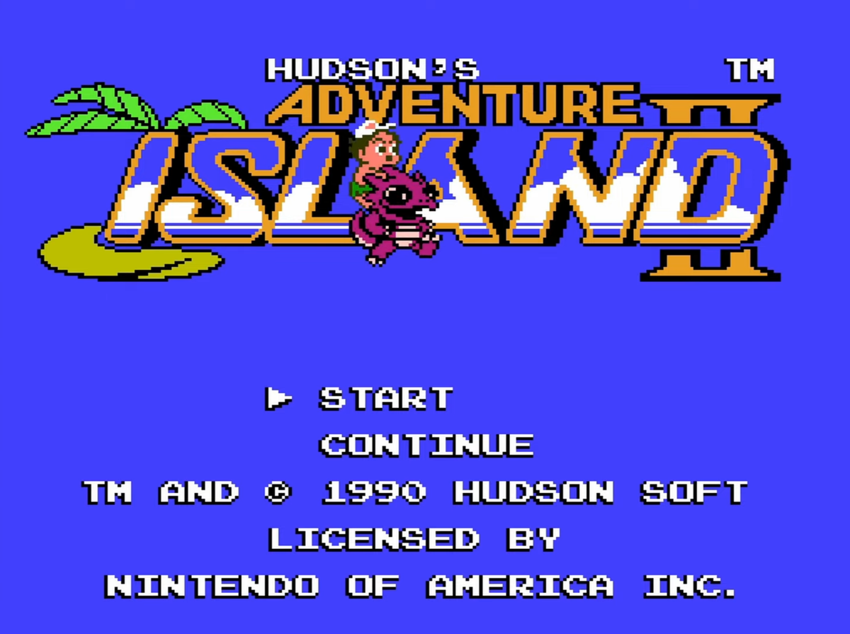 Adventure Island 2 динозавры на Денди