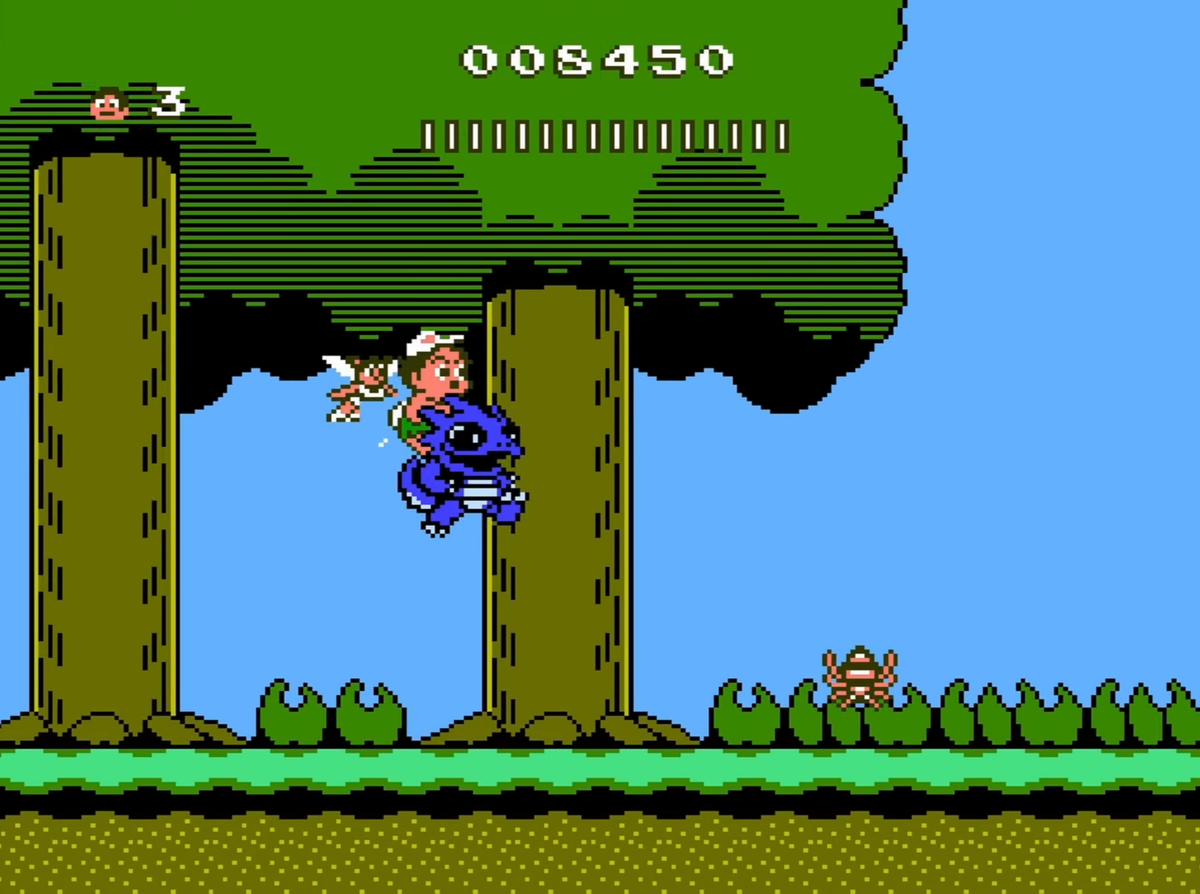 Adventure Island 2 динозавры на Денди