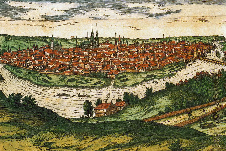 Город Прага в средневековой эпохе 