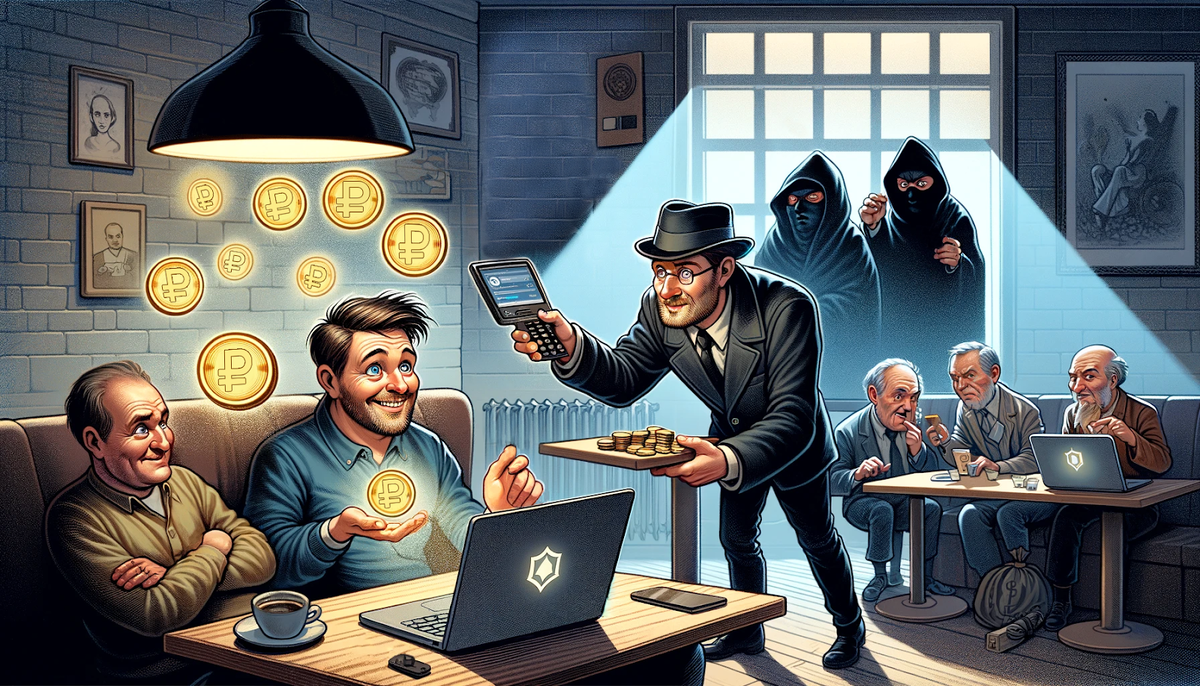 Теневой рынок. Авторские права на карикатуру принадлежат медиагруппе "Хакнем" и защищены товарным знаком ®️ 