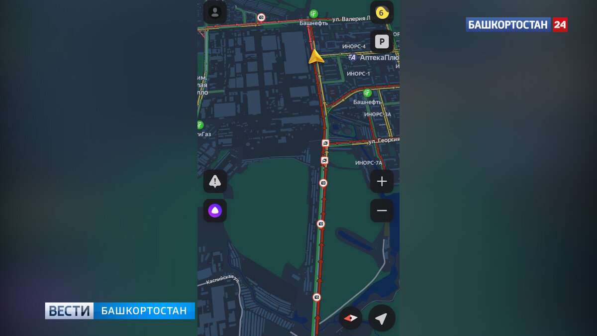    В Уфе на улице Сельской Богородской произошло ДТП с участием легковушек: затруднено движение