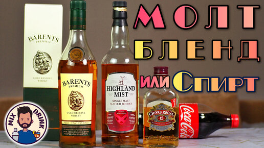 МОЛТ, Бленд или Спирт? Barents Premium Gold Reserve, Chivas Regal 12, Highland Mist Single Malt