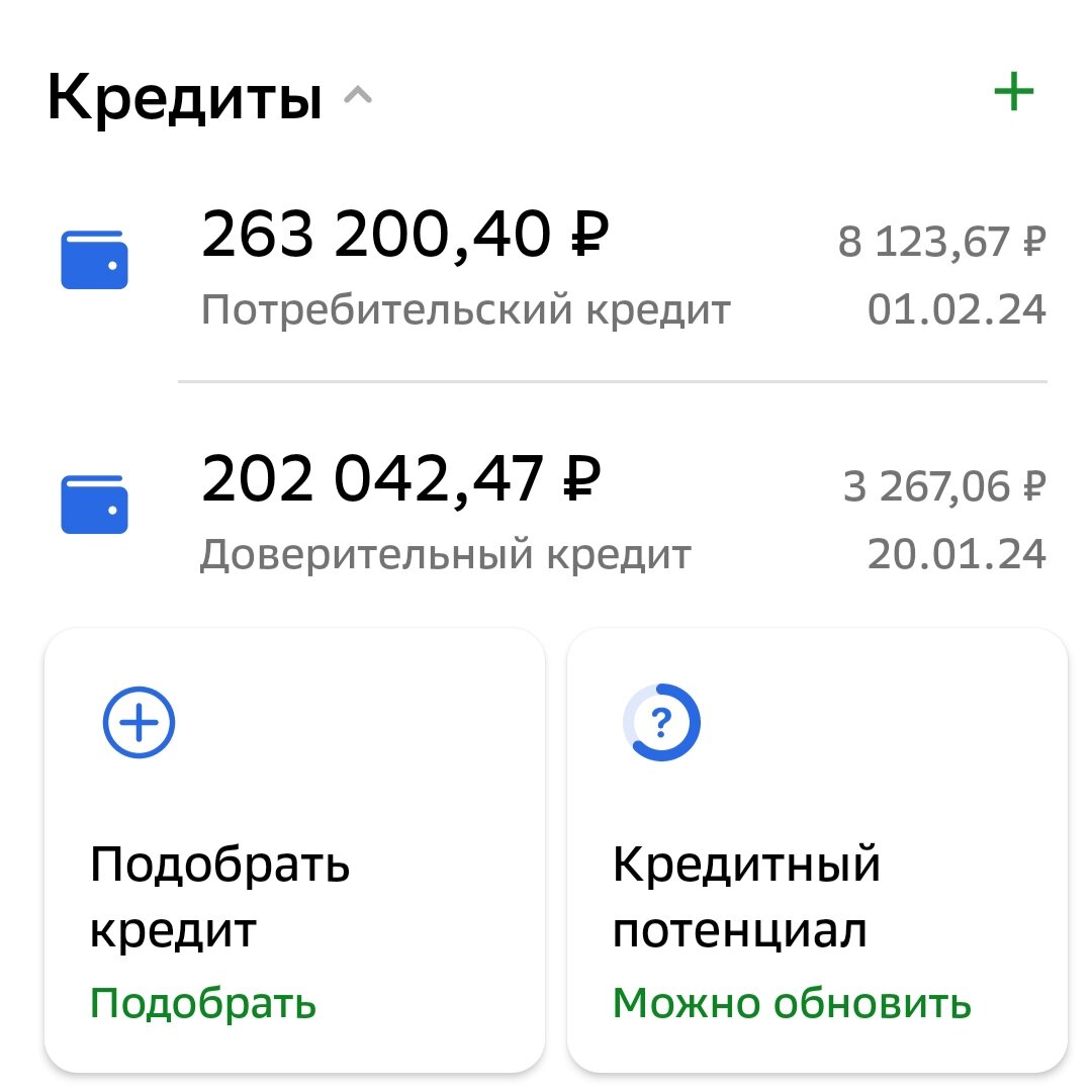 Второй кредит они так и назвали "ДОВЕРИТЕЛЬНЫЙ"
