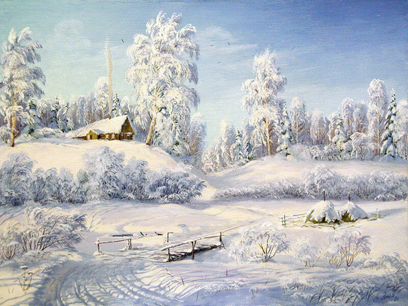 СИБИРИЯ зимняя картина