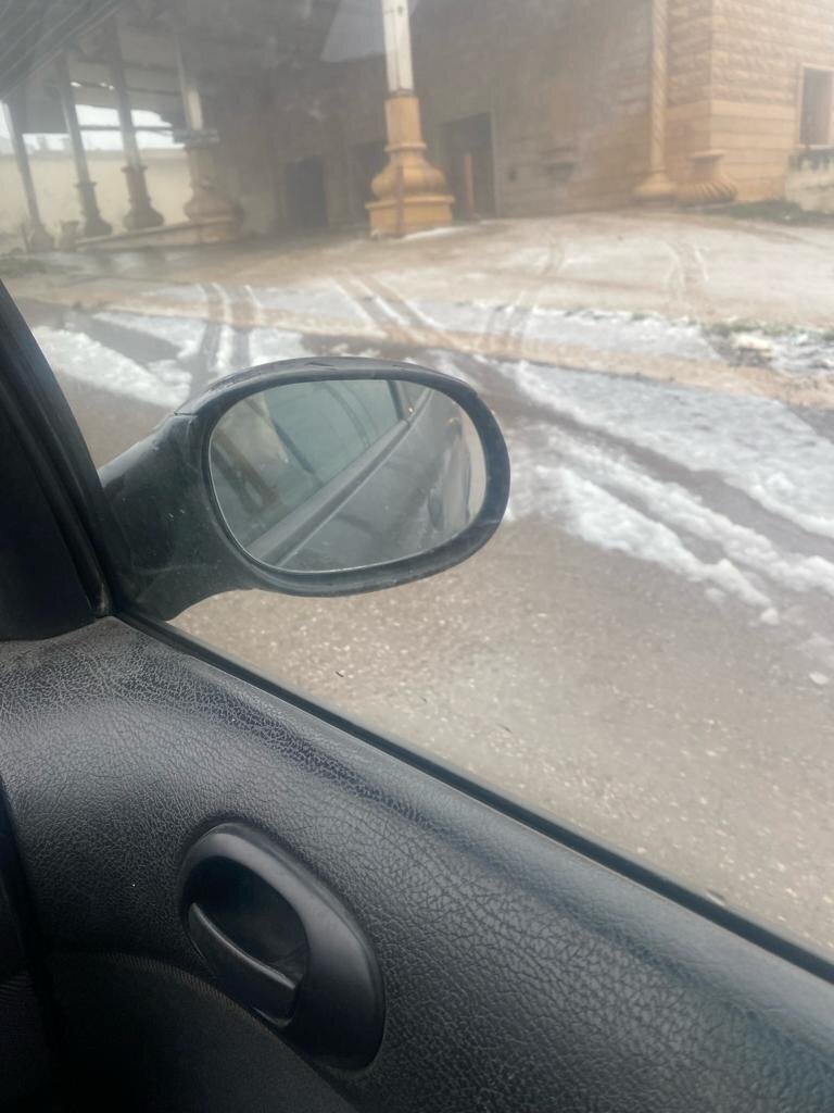 Снег таки выпал 😳😳Личное фото.