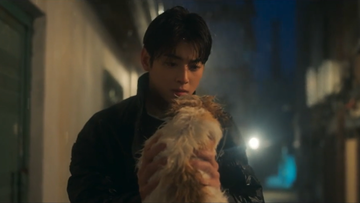 Милые Ча Ын У и собачка в дораме "Отличный день, чтобы стать собакой" 