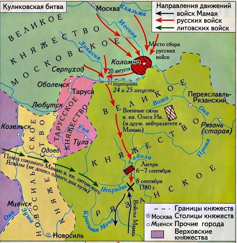 Великое княжество московское события. Поход Дмитрия Донского в 1380.