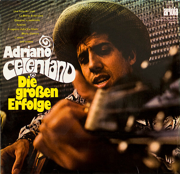 Adriano Celentano «Die Großen Erfolge». Немецкое издание 1969 года.