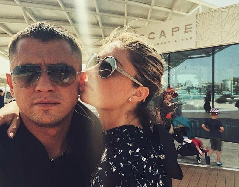 Павел Прилучный и Агата Муцениеце