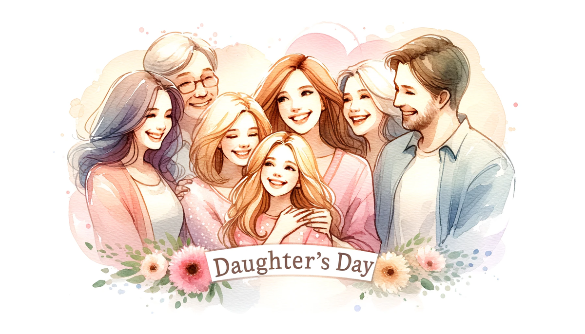 Открытка ко Дню Дочери