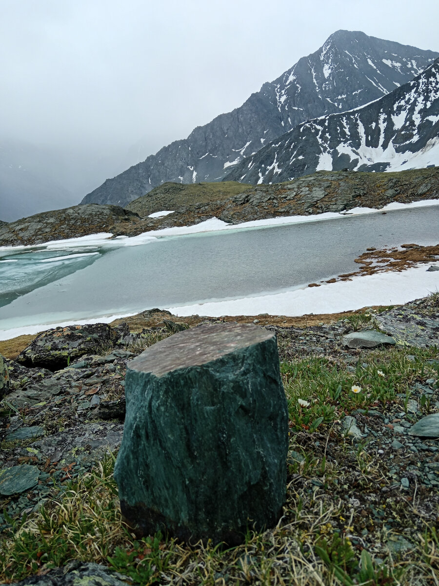 Камень, похожий на дерево в Долине Семи Озёр. Горный Алтай. Фото автора.