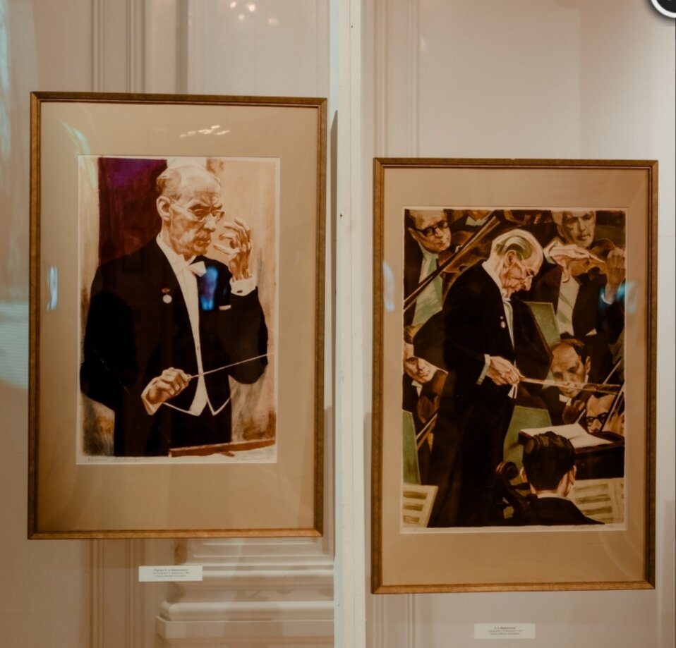 Фрагмент экспозиции «Планета Мравинский» © Фото предоставлено Санкт-Петербургским государственным музеем театрального и музыкального искусства