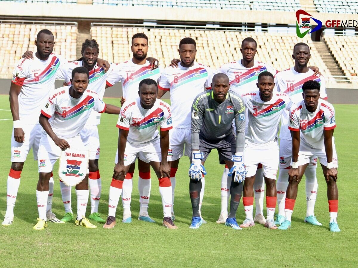    Футболисты сборной Гамбии© Фото : Пресс-служба Федерации футбола Гамбии