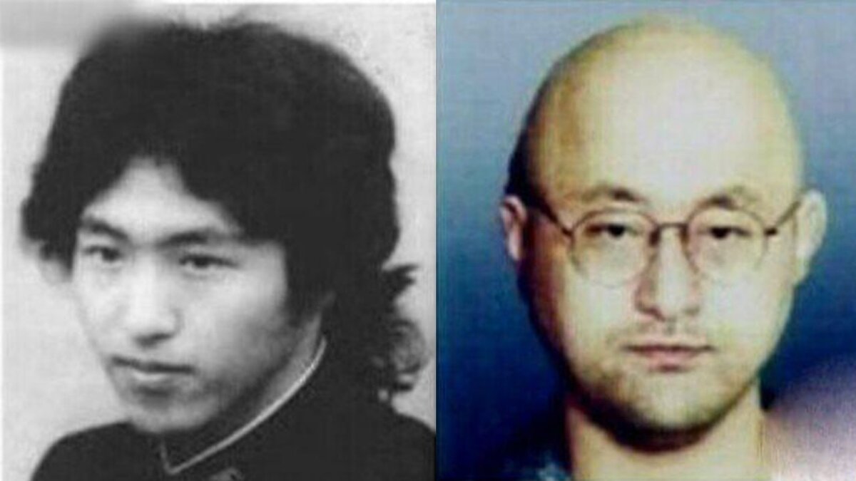 Нобуюки Сато в юности (слева) и в 2000-м году.