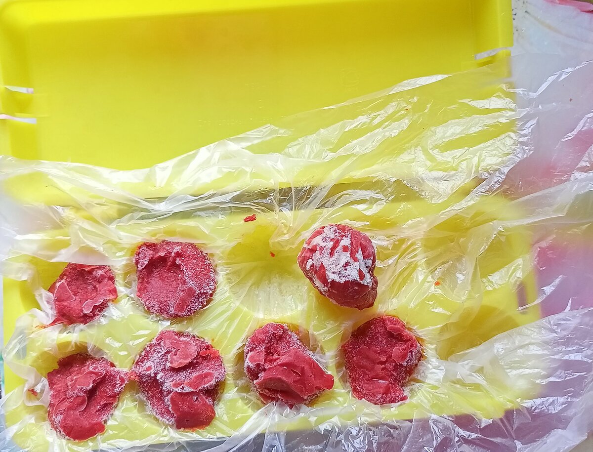 Фото автора.  Так выглядит после заморозки. 