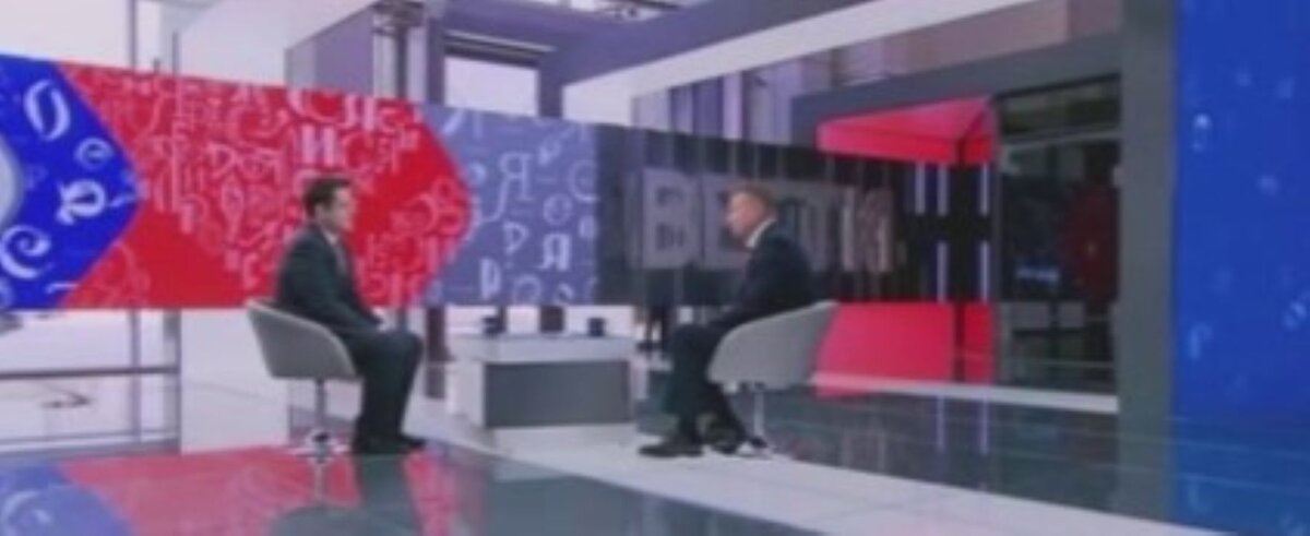    Роман Старовойт дал интервью телеканалу "Россия 24" в выездной студии на ВДНХ