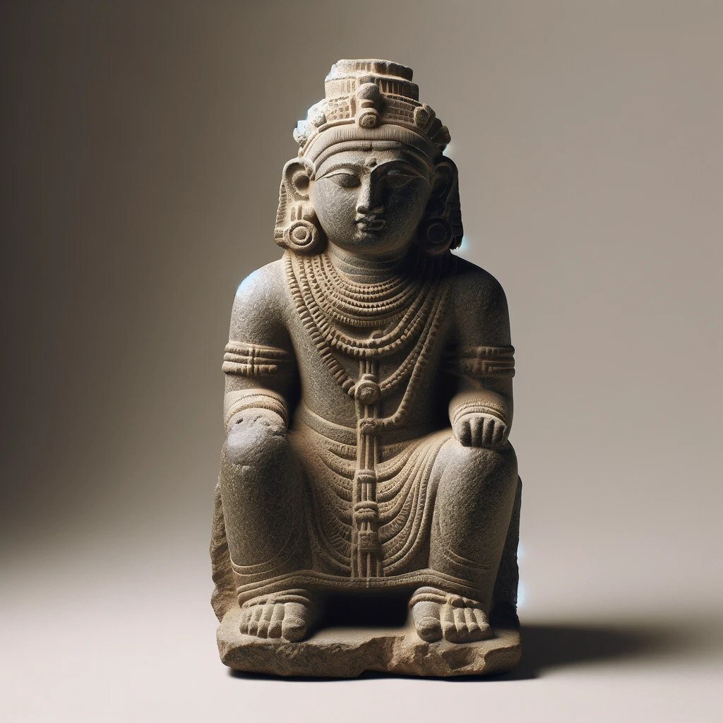 Каменная скульптура из долины Инда