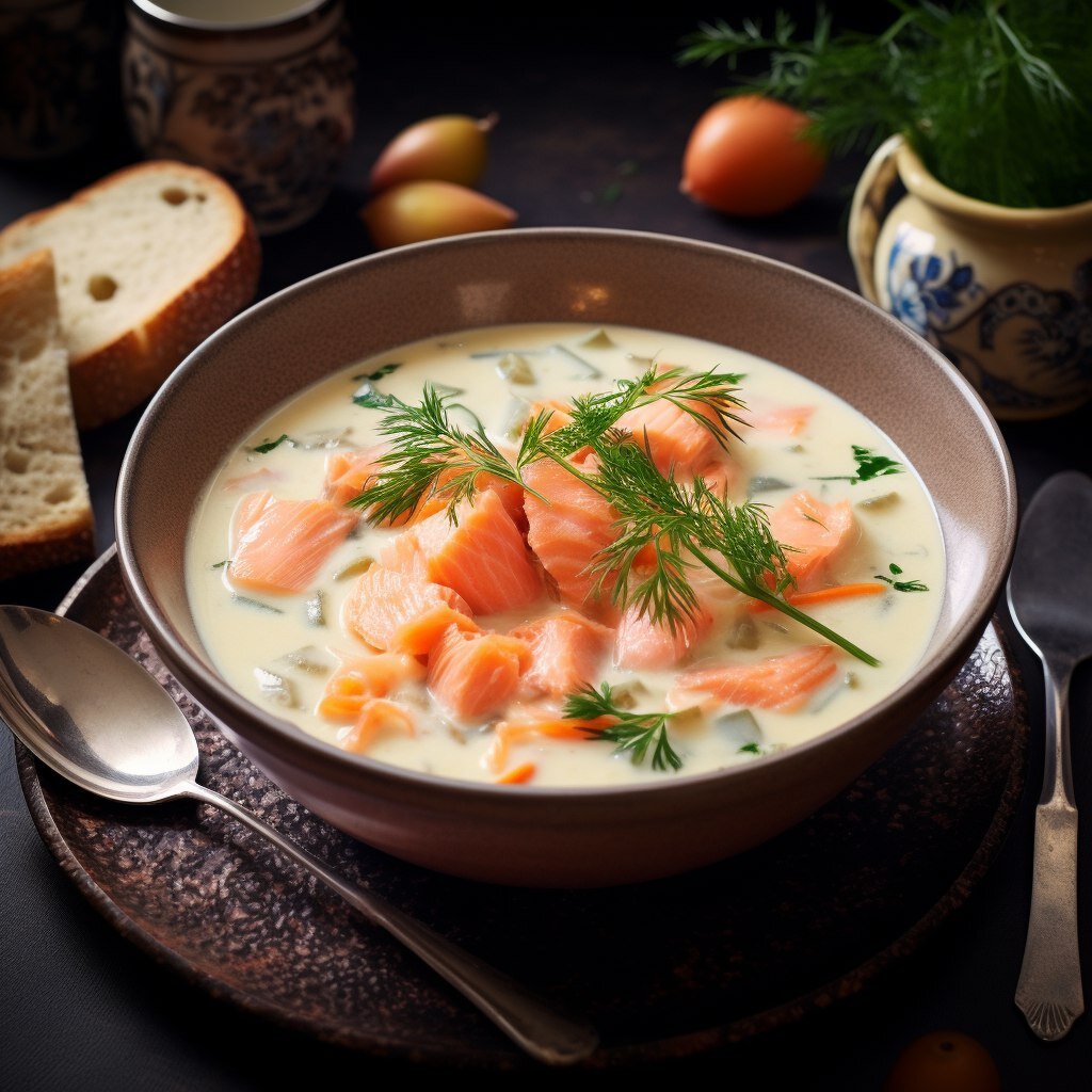 Норвежская рыбная похлебка Fiskesuppe