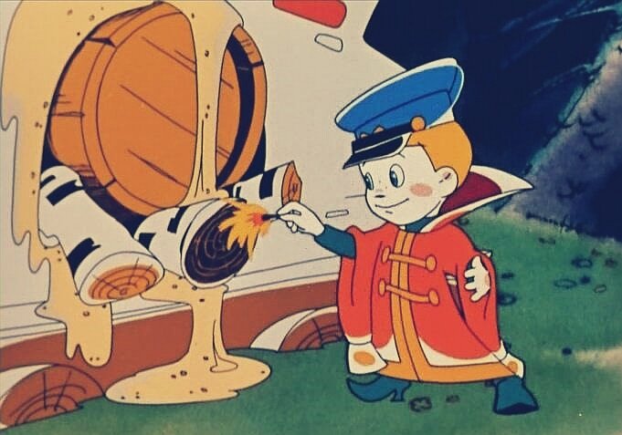 Кадр из мультфильма "Вовка в Тридевятом царстве" 