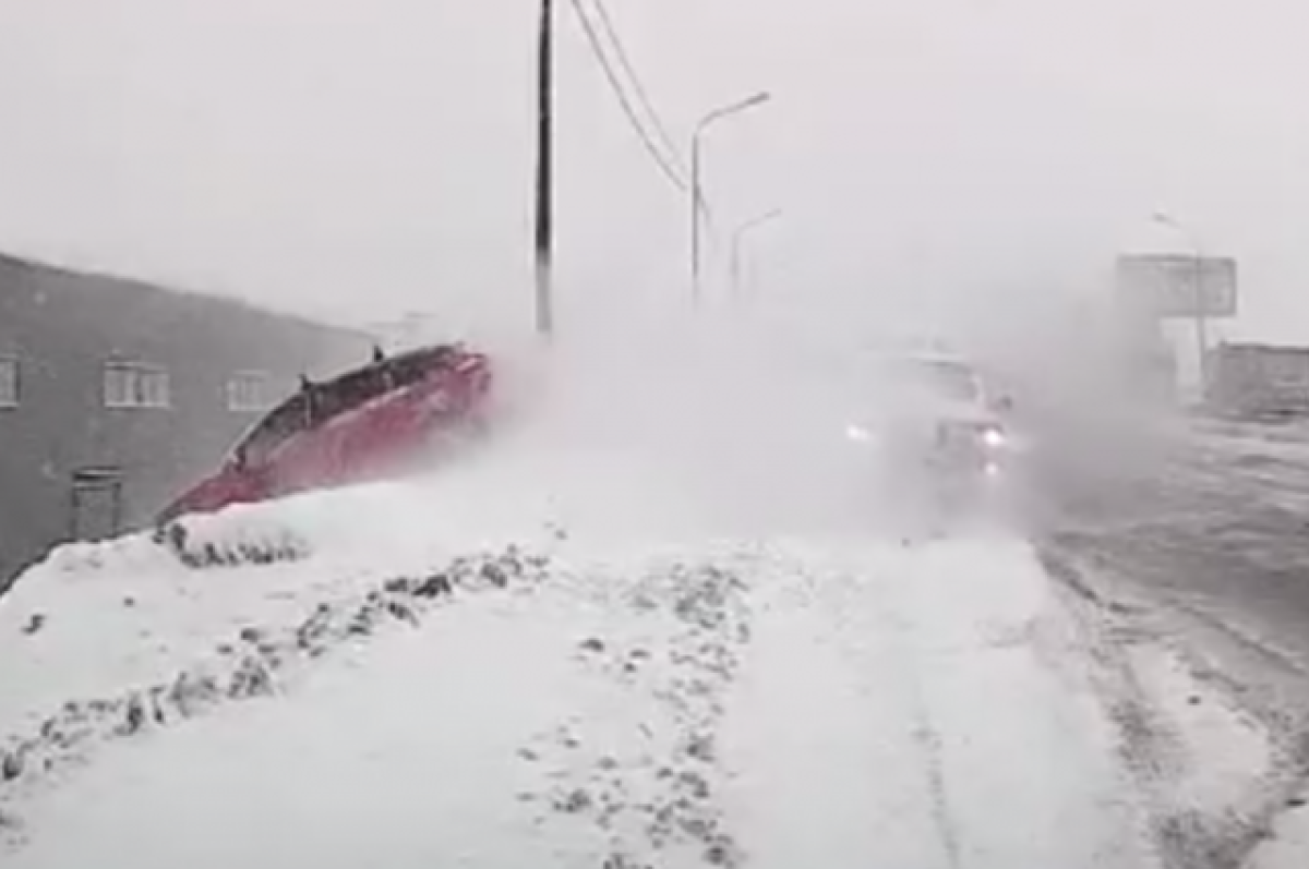    Вылет в кювет с Мурманского шоссе.
