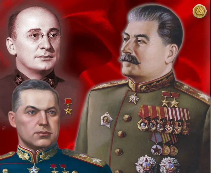 Сталин Берия Хрущев Маленков. Сталин и Берия.