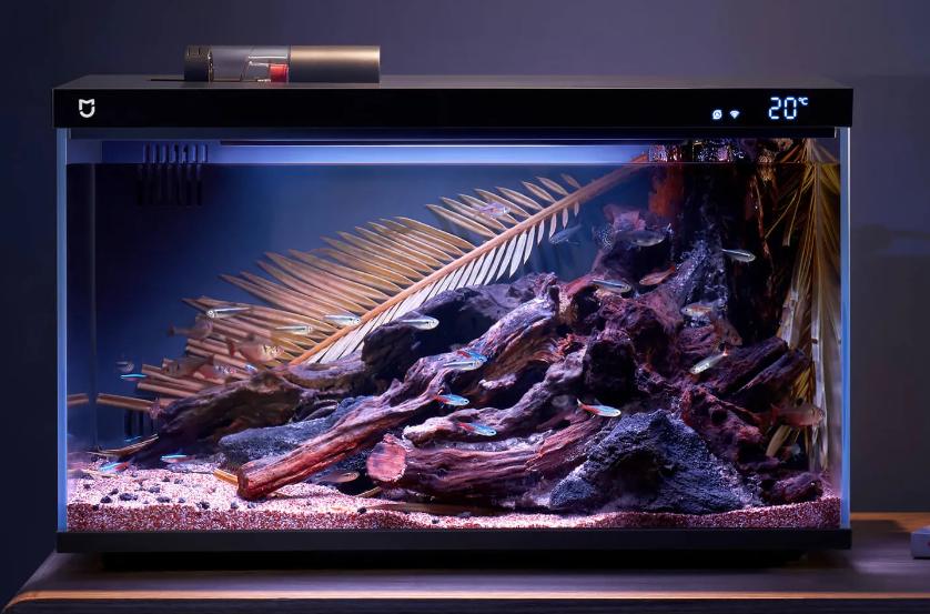 аквариум mijia smart fish tank, аквариум xiaomi 20 литров, xiaomi mijia smart fish tank myg100, myg100 аквариум xiaomi mijia smart