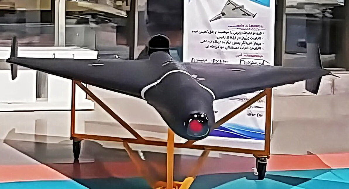 Shahed-238 на «Выставке аэрокосмических достижений», видны изменения системы наведения