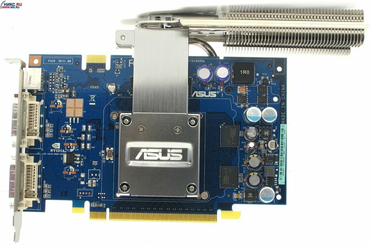 Видеокарта от компании ASUS - GeForce 7600GT (такая же была у меня в 2006-м).