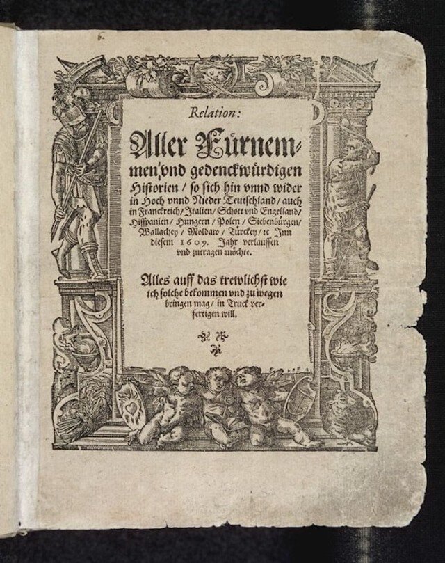 Немецкая газета 1609 год