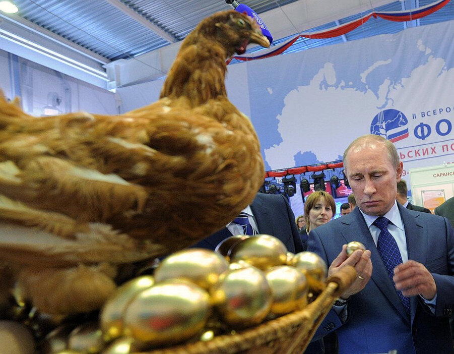  ИГРЫ СМЫСЛОВ СУТИН – Президент России Путин на самом Дальнем Востоке про яйца вдруг сказал такое, что куры долго кудахтали от смеха.